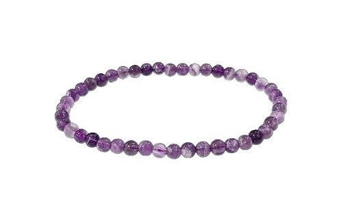 Amethyst Bracelet Beads - 4mm